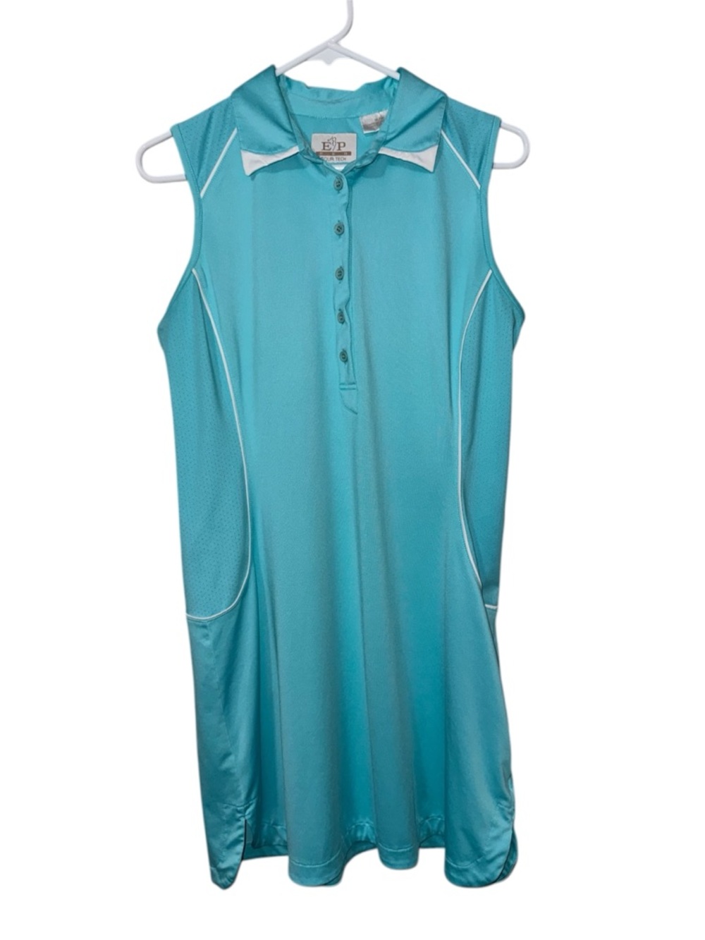 EP Pro Tour Tech Sleeveless Golf Dress | Aqua Blue | Size M/M